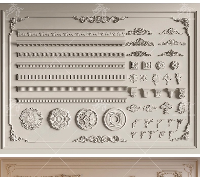 su ad03 carved plaster line
