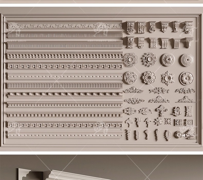 su ad03 carved plaster line