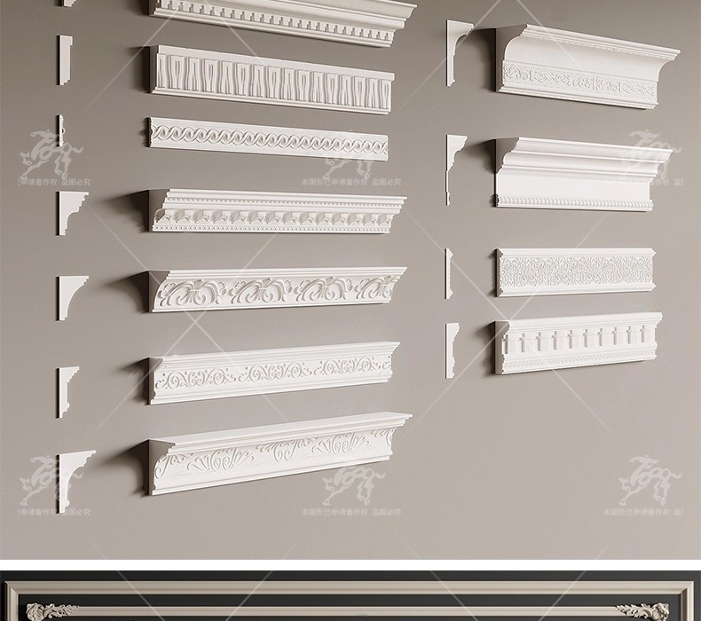 su ad03 carved plaster line