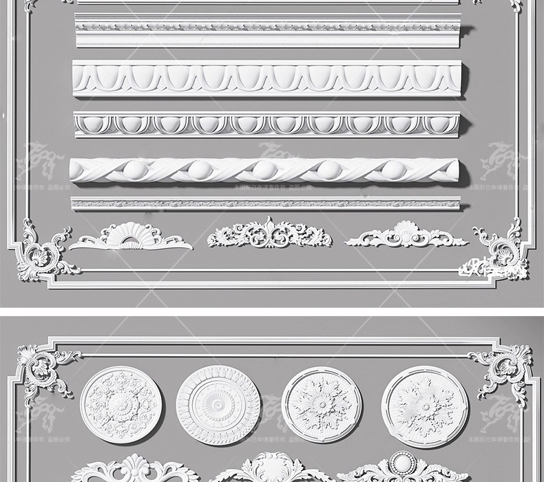 su ad03 carved plaster line