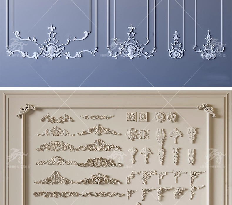 su ad03 carved plaster line