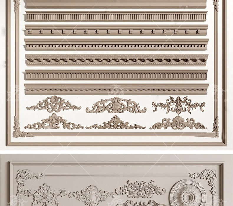 su ad03 carved plaster line