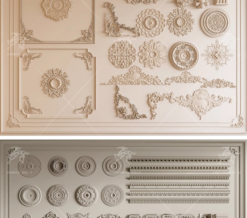 su ad03 carved plaster line