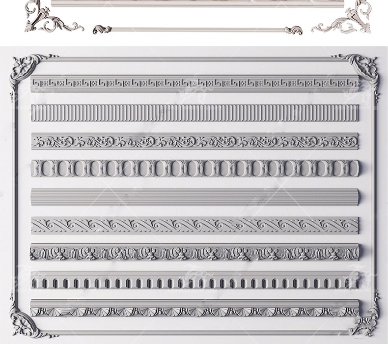 su ad03 carved plaster line