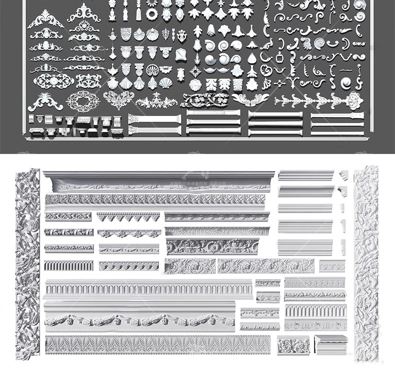 su ad03 carved plaster line