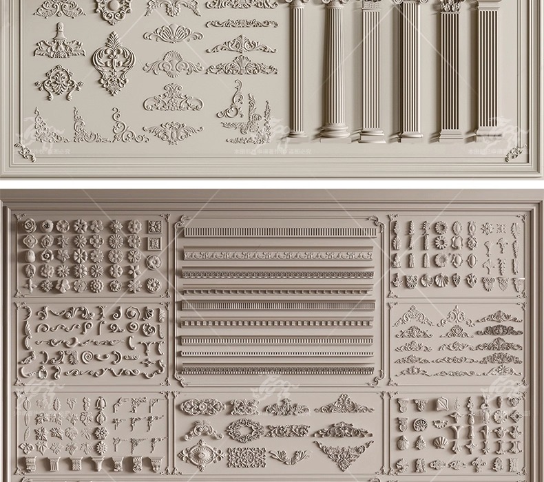 su ad03 carved plaster line