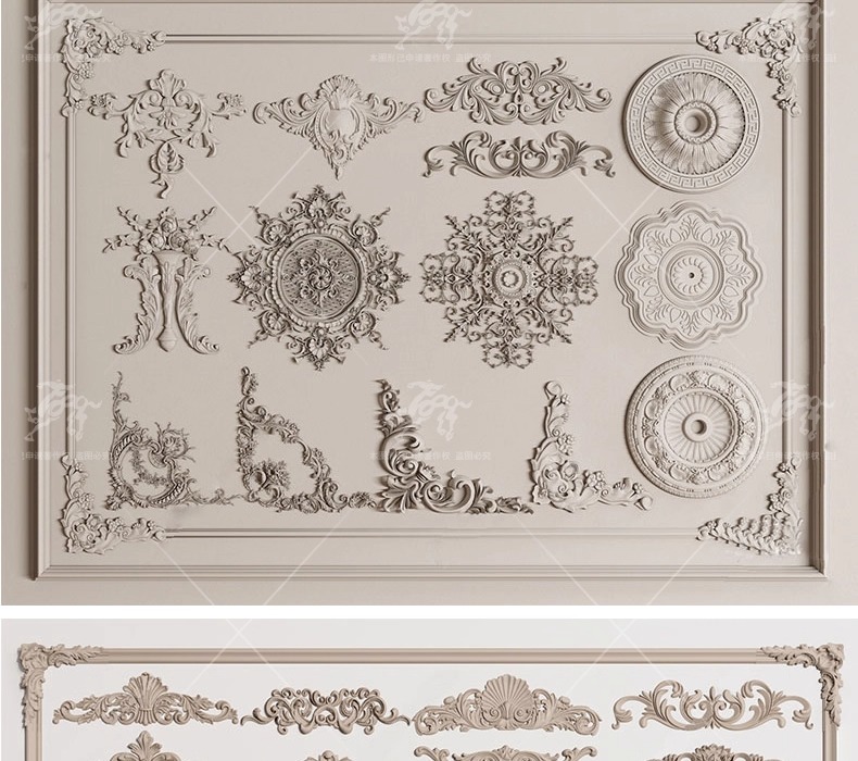 su ad03 carved plaster line