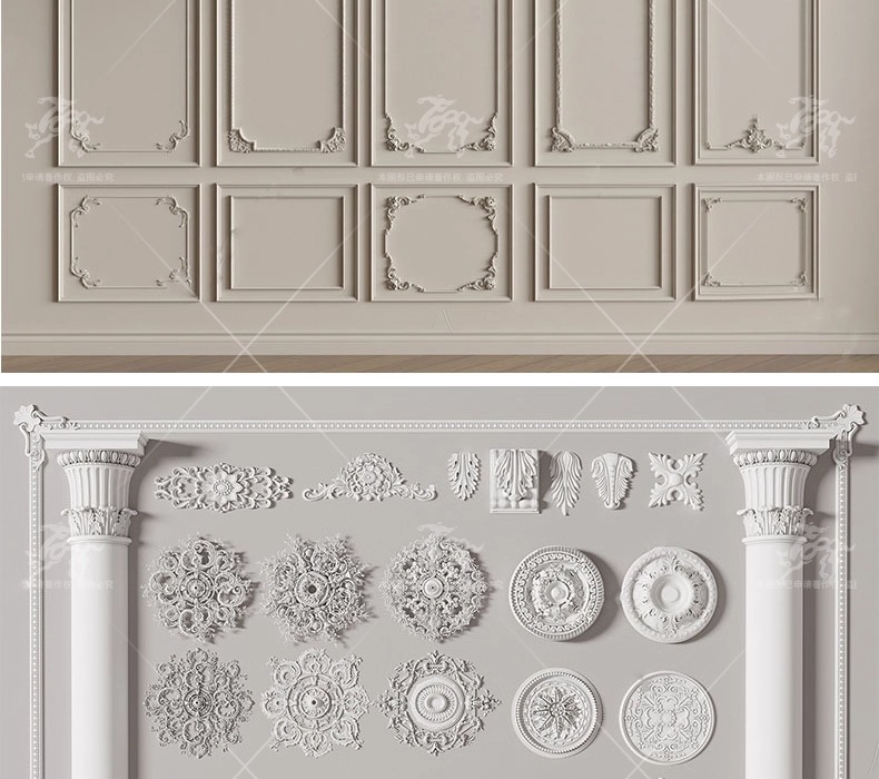 su ad03 carved plaster line