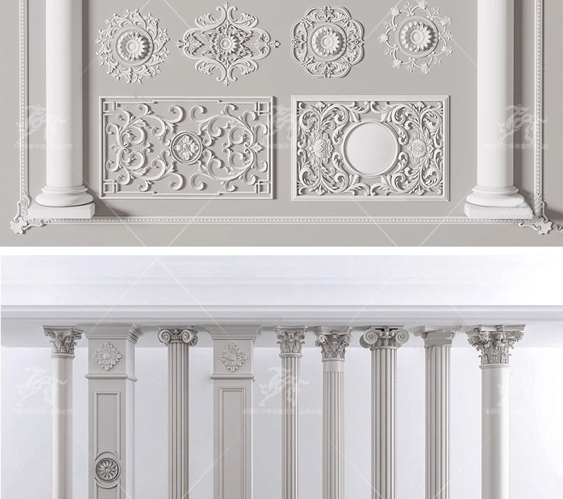 su ad03 carved plaster line