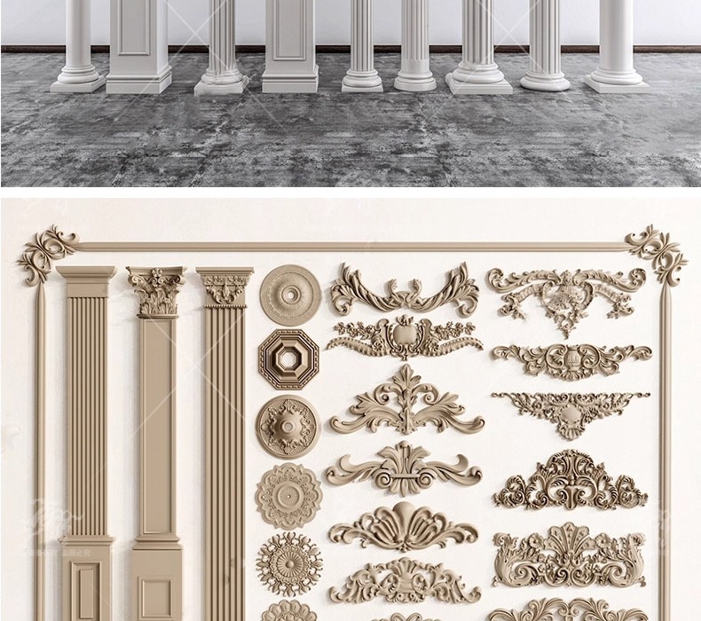 su ad03 carved plaster line