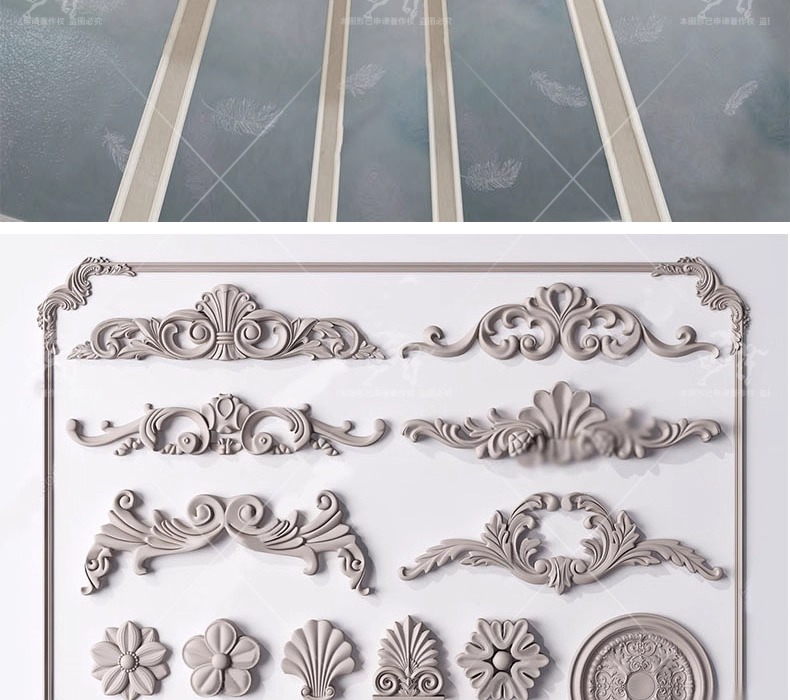 su ad03 carved plaster line