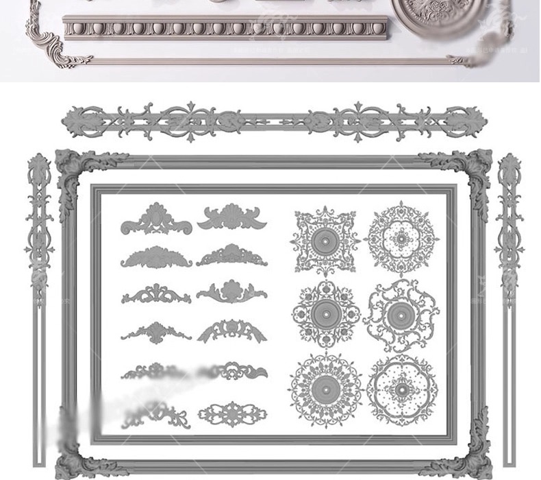 su ad03 carved plaster line
