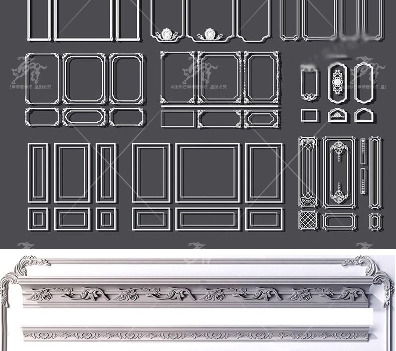 su ad03 carved plaster line