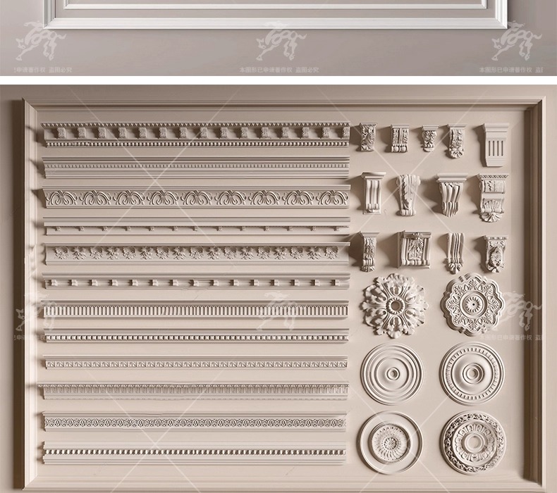 su ad03 carved plaster line