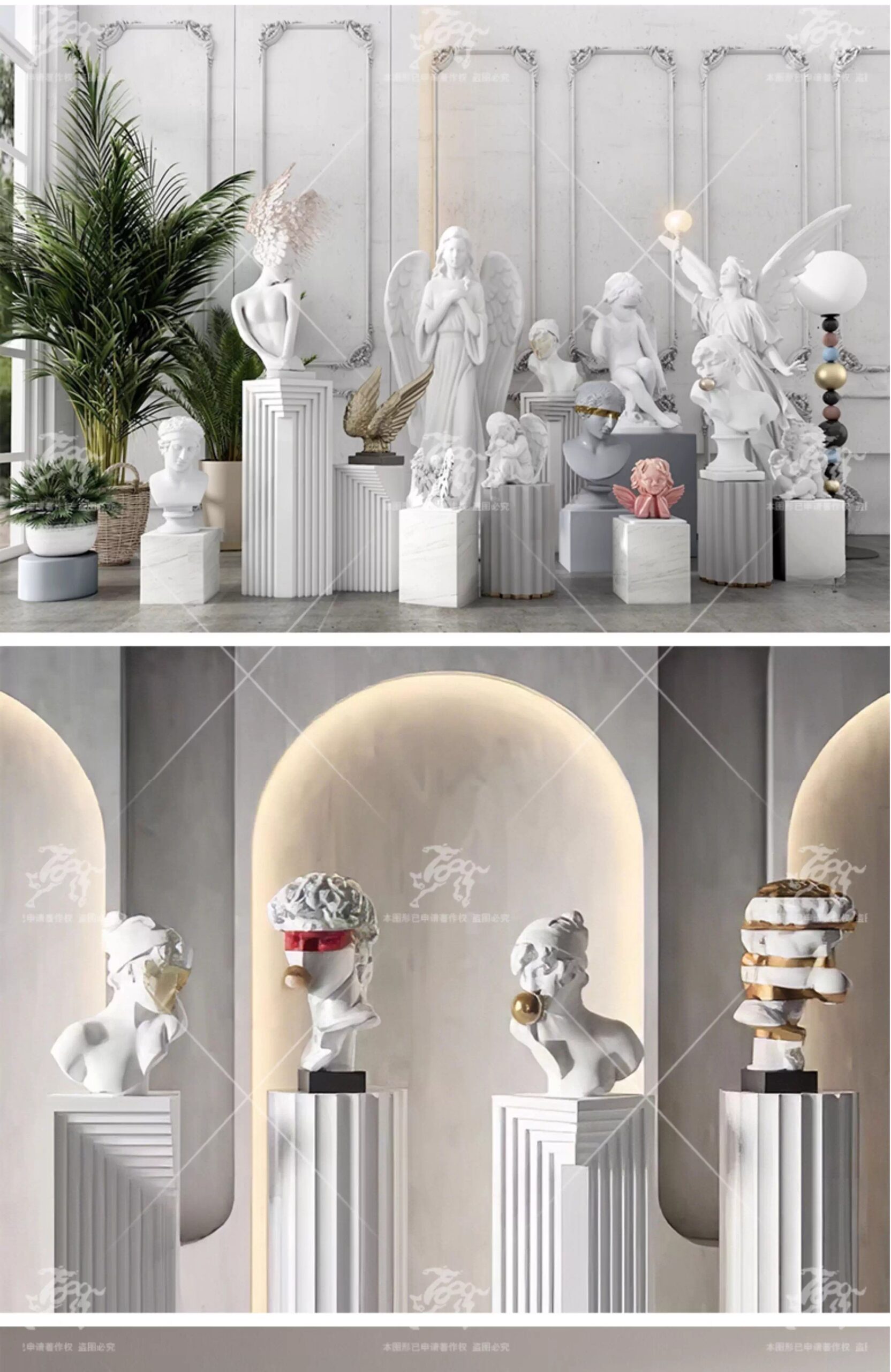 su id03 plaster figure sculpture