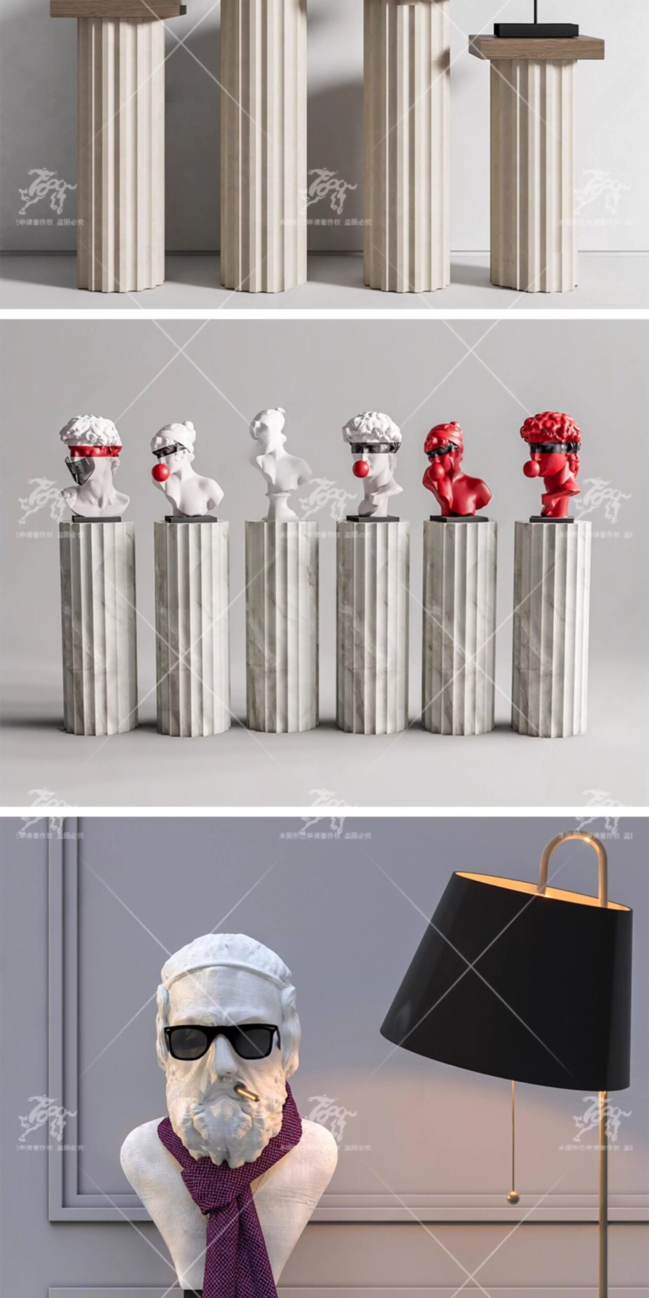 su id03 plaster figure sculpture