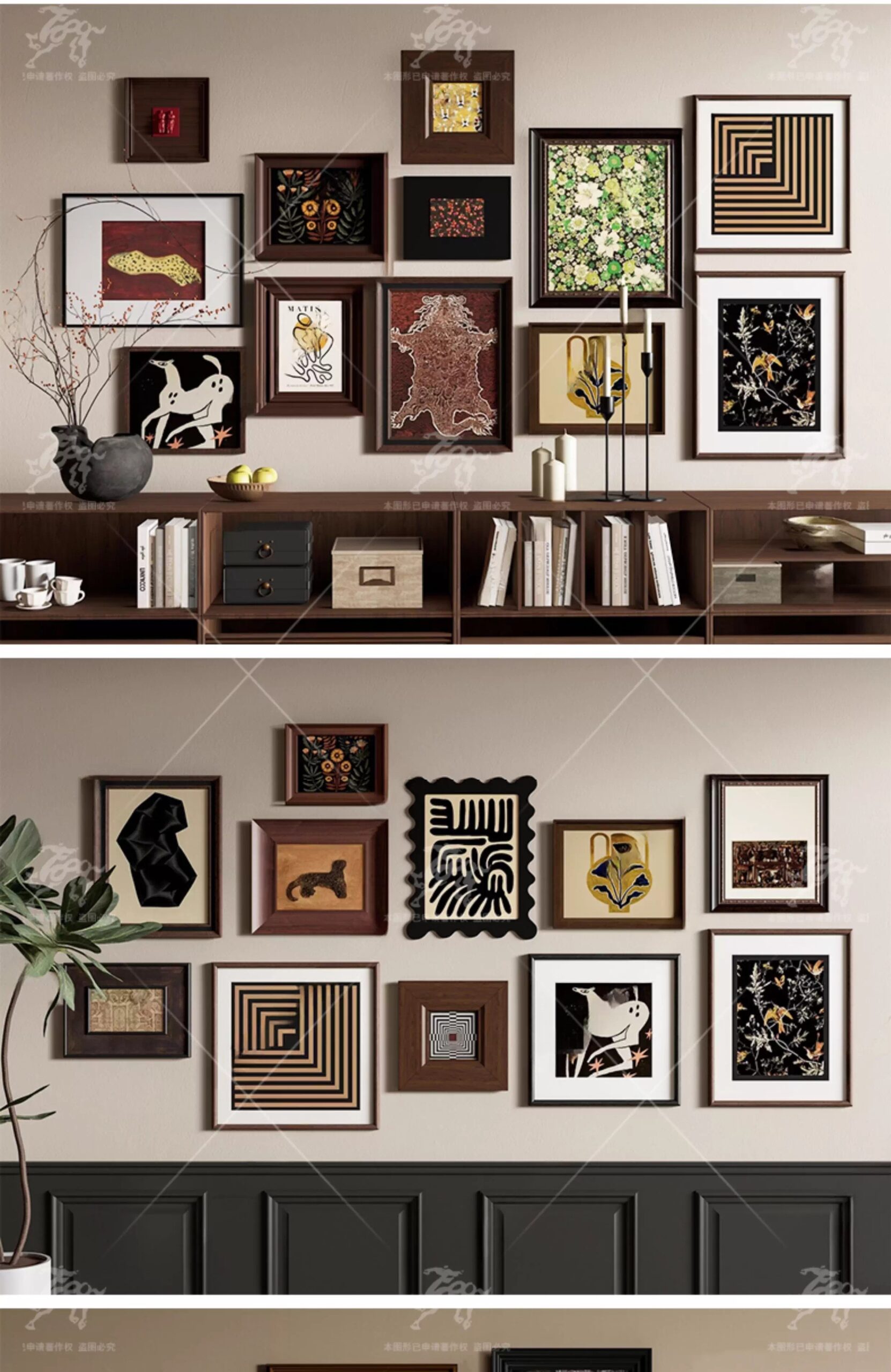 su id28 retro decorative painting