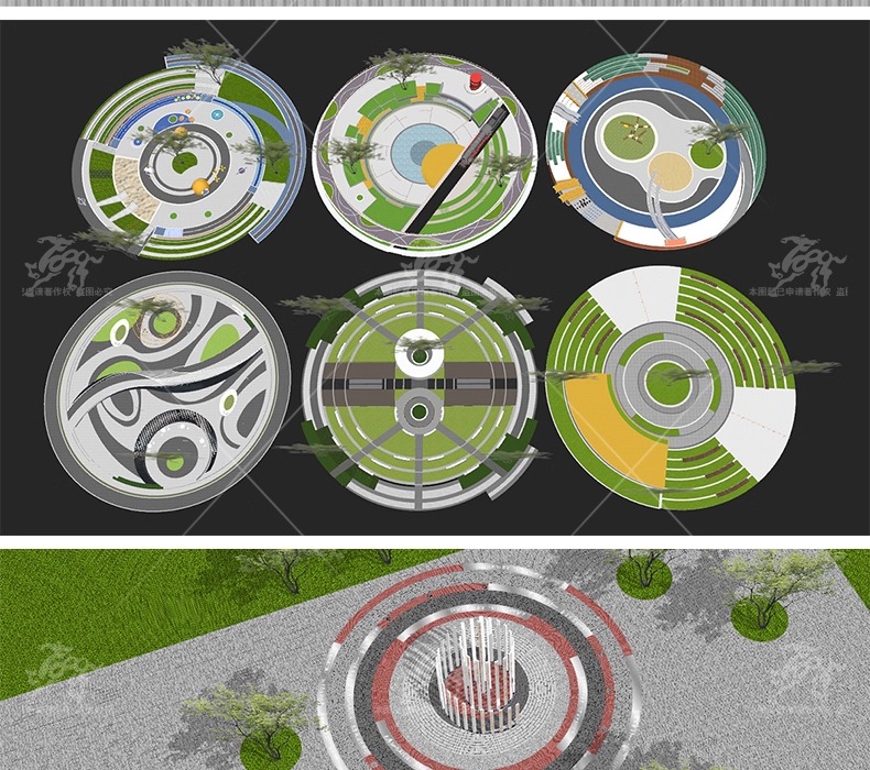 su ls13 circle garden landscape node