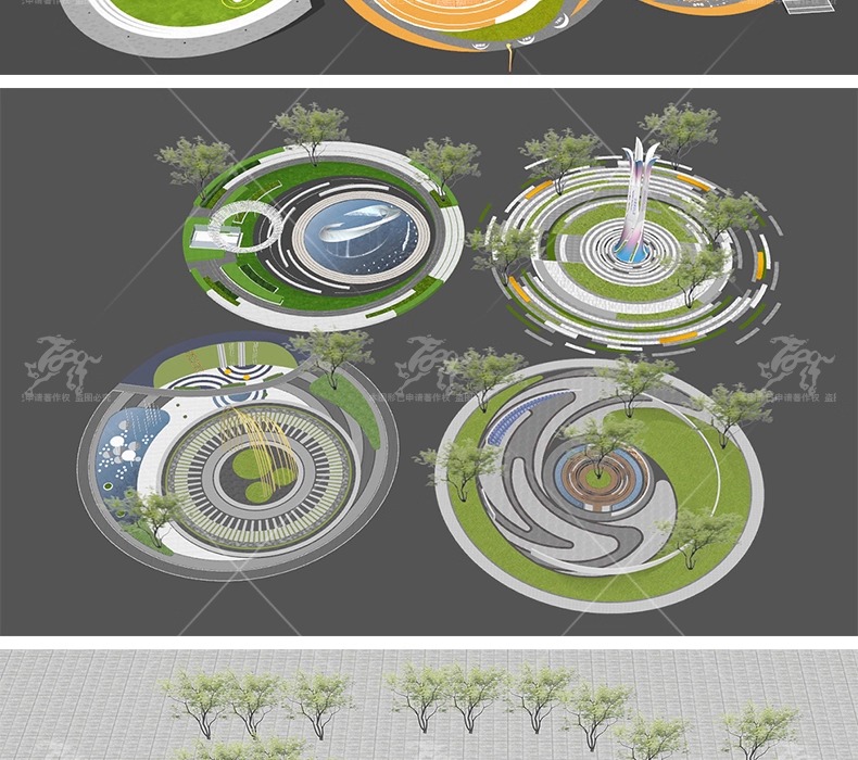 su ls13 circle garden landscape node