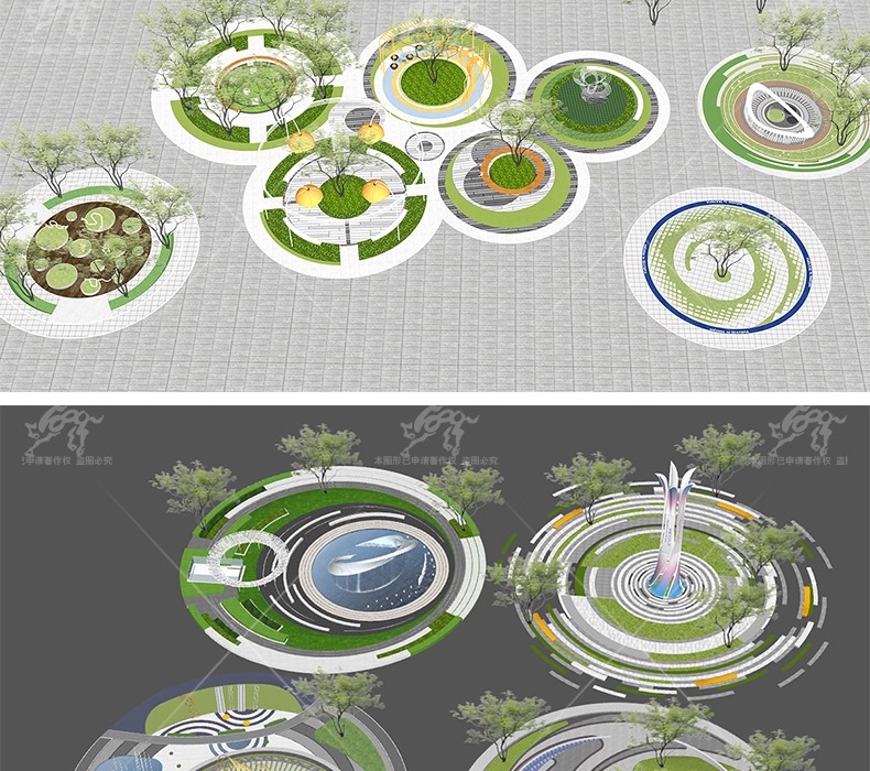 su ls13 circle garden landscape node
