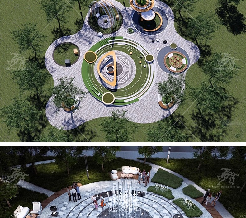 su ls13 circle garden landscape node
