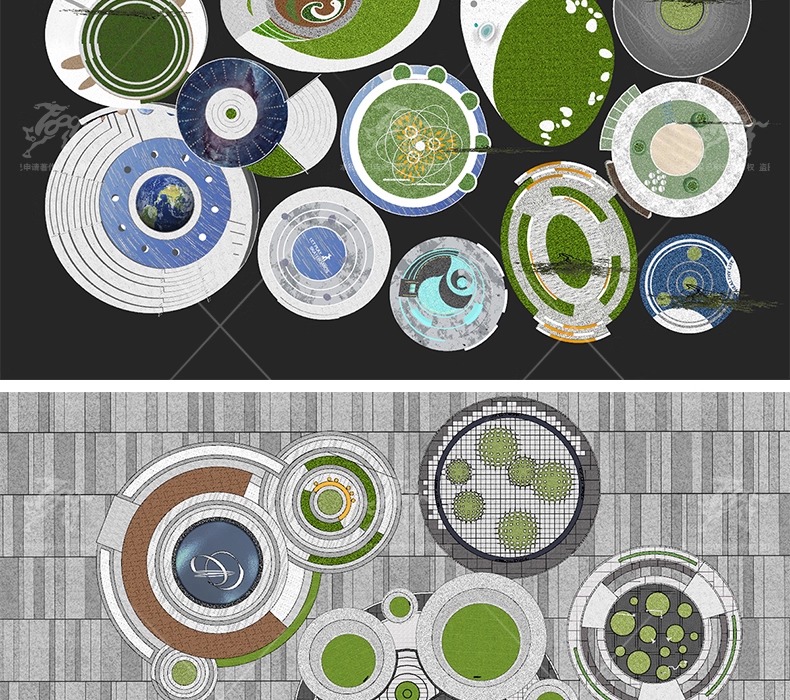 su ls13 circle garden landscape node