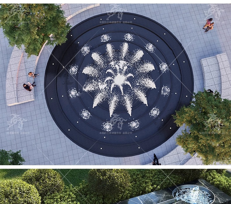 su ls17 fountain waterscape