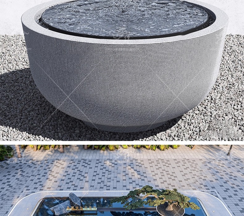 su ls17 fountain waterscape