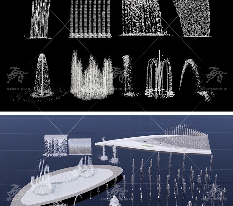 su ls17 fountain waterscape