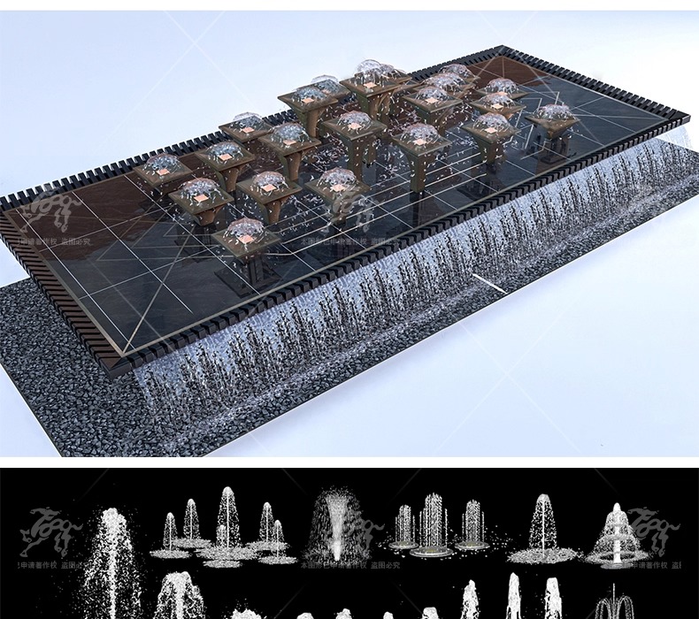 su ls17 fountain waterscape