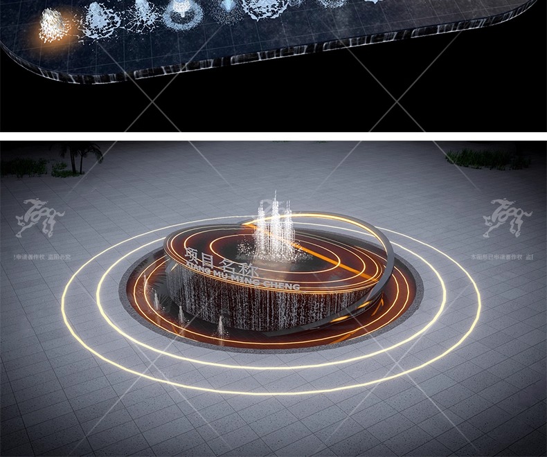 su ls17 fountain waterscape