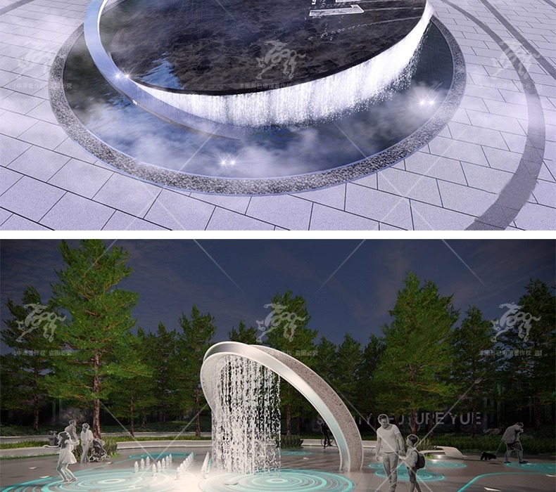 su ls17 fountain waterscape