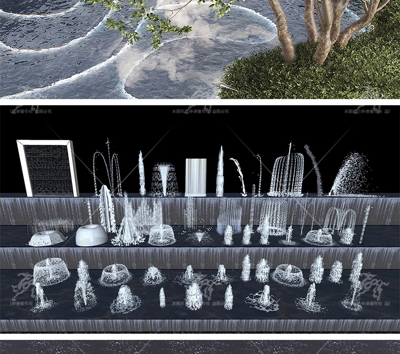 su ls17 fountain waterscape