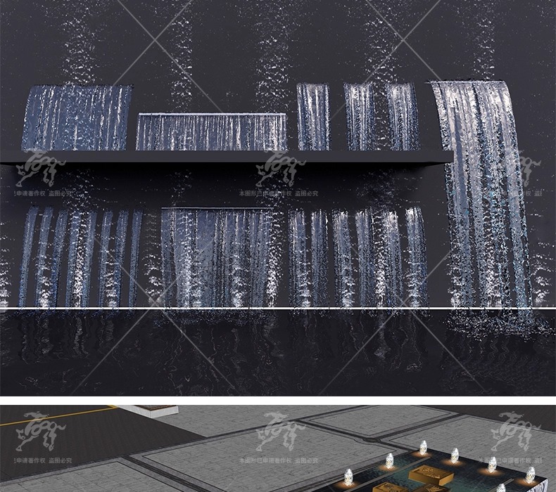 su ls17 fountain waterscape