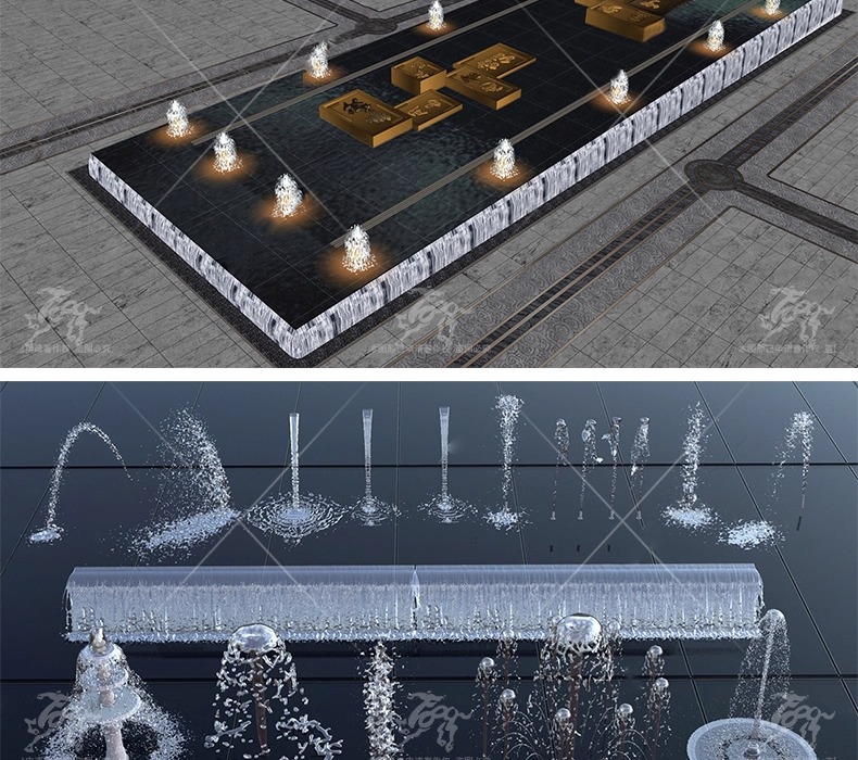 su ls17 fountain waterscape