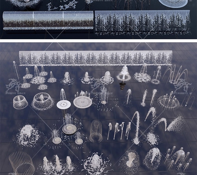 su ls17 fountain waterscape