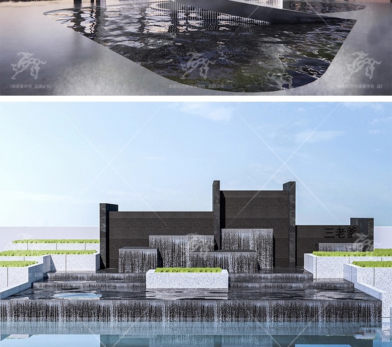 su ls17 fountain waterscape
