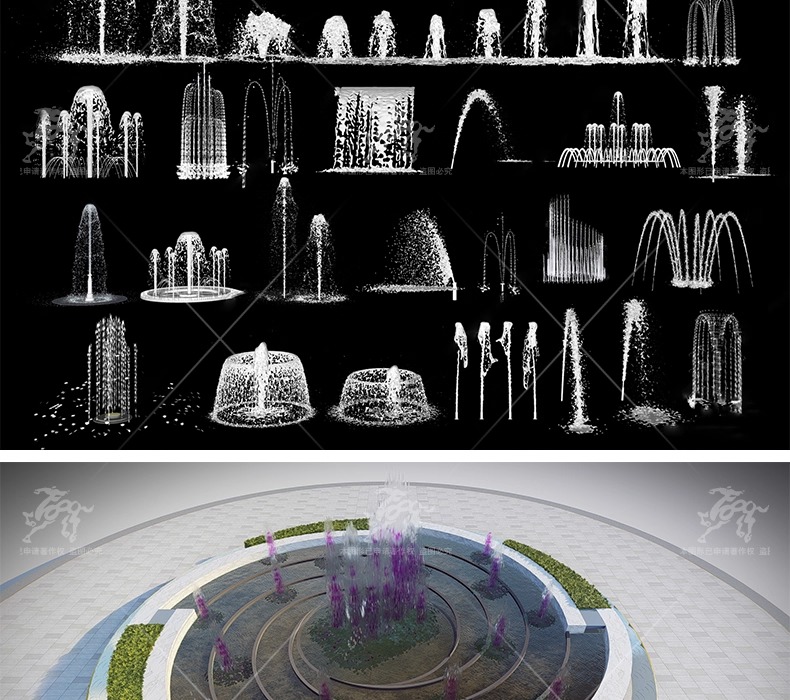 su ls17 fountain waterscape