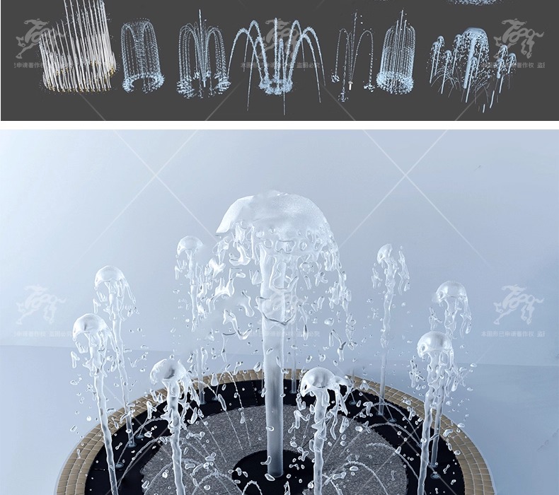 su ls17 fountain waterscape