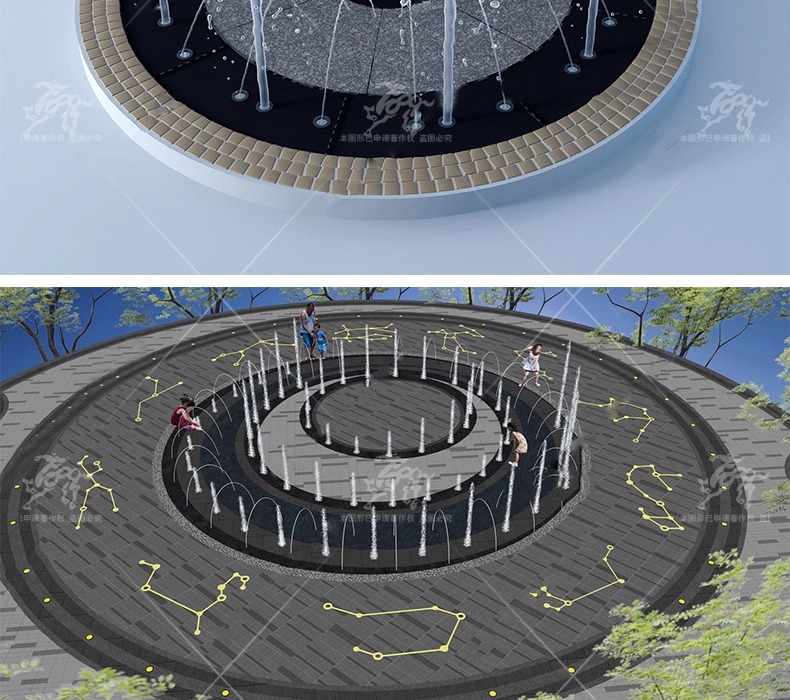 su ls17 fountain waterscape