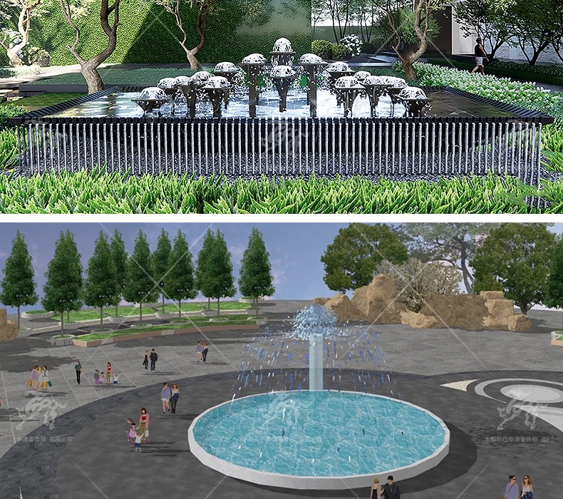 su ls17 fountain waterscape