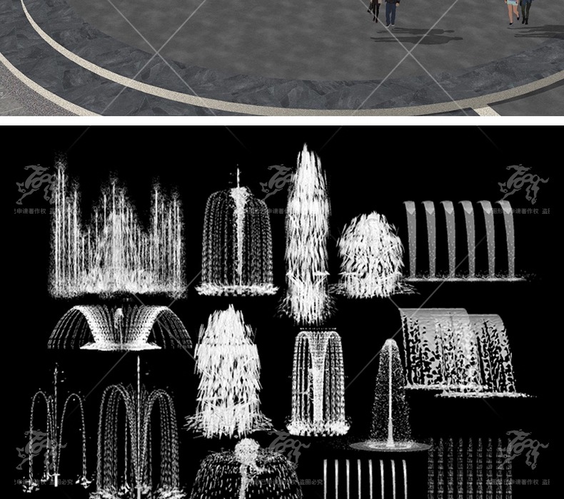 su ls17 fountain waterscape