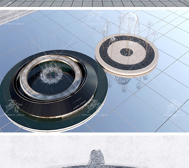 su ls17 fountain waterscape