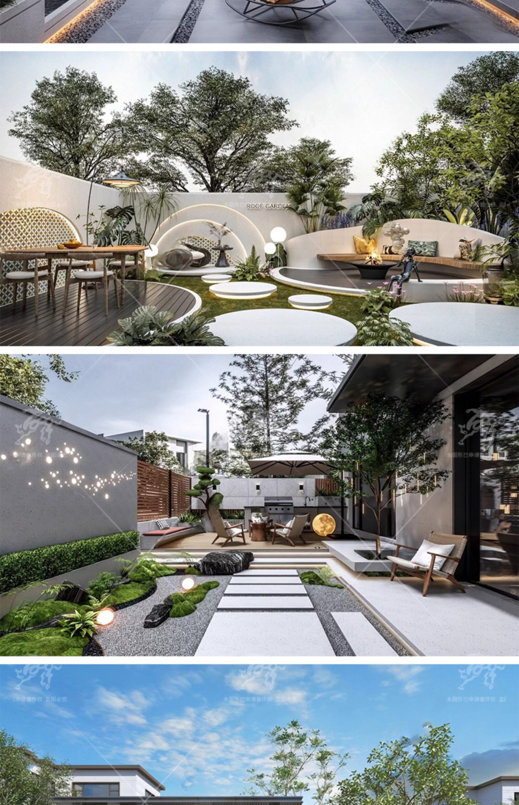 su ls20 modern courtyard garden