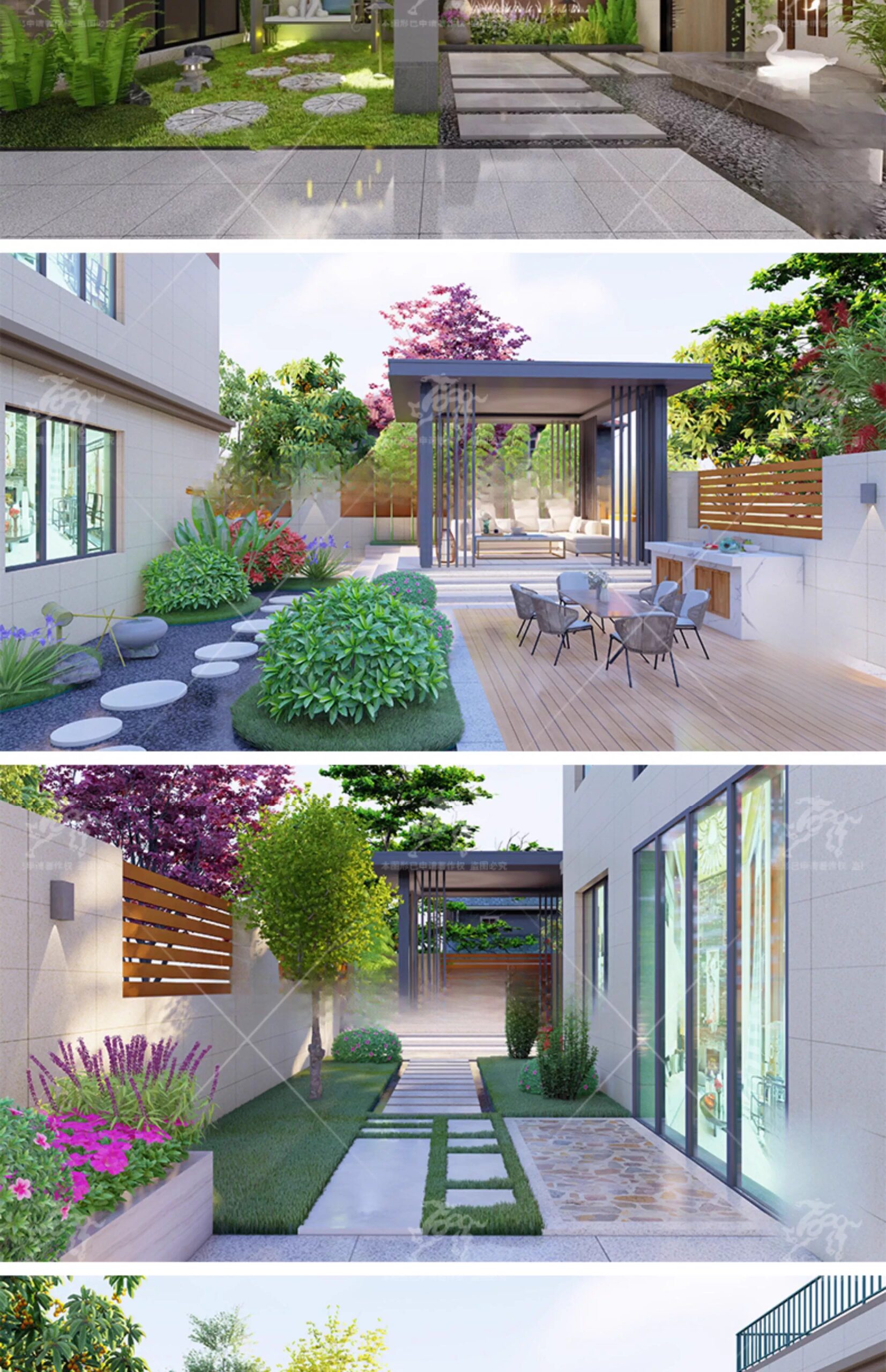 su ls20 modern courtyard garden