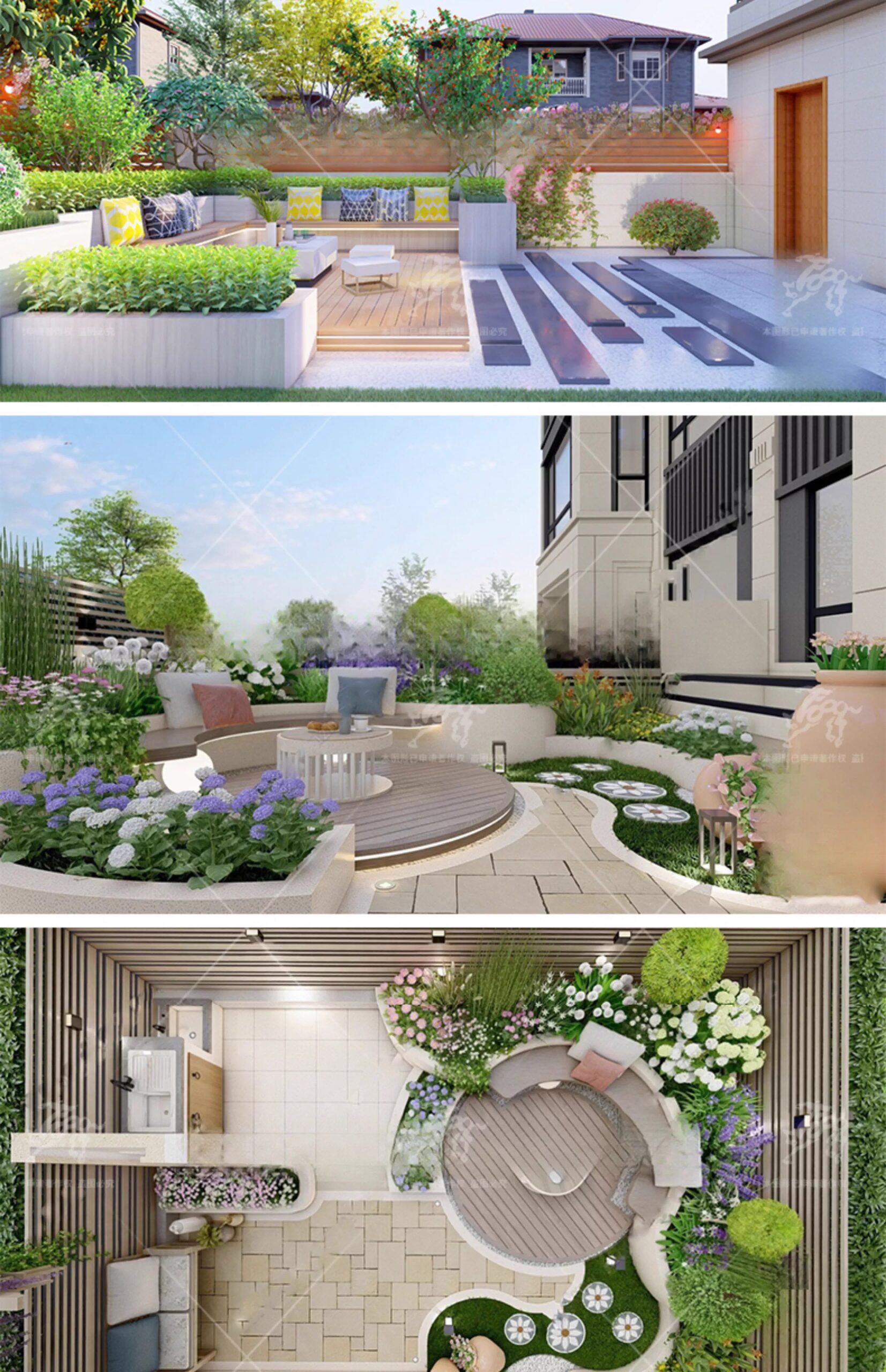 su ls20 modern courtyard garden