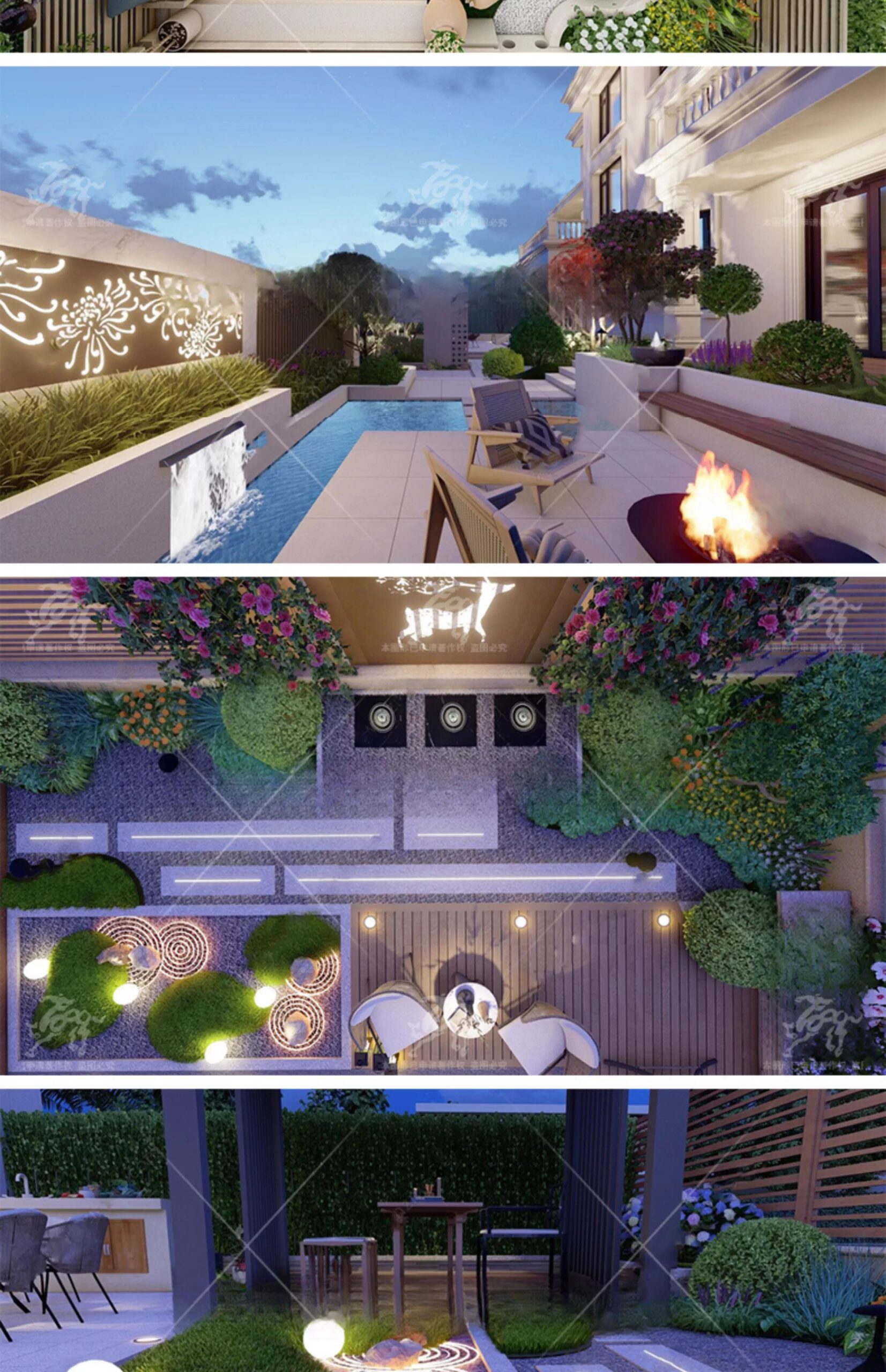su ls20 modern courtyard garden