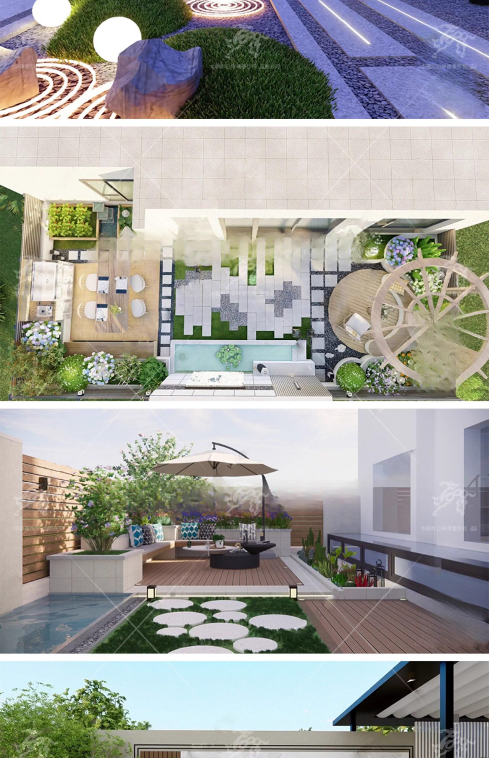 su ls20 modern courtyard garden