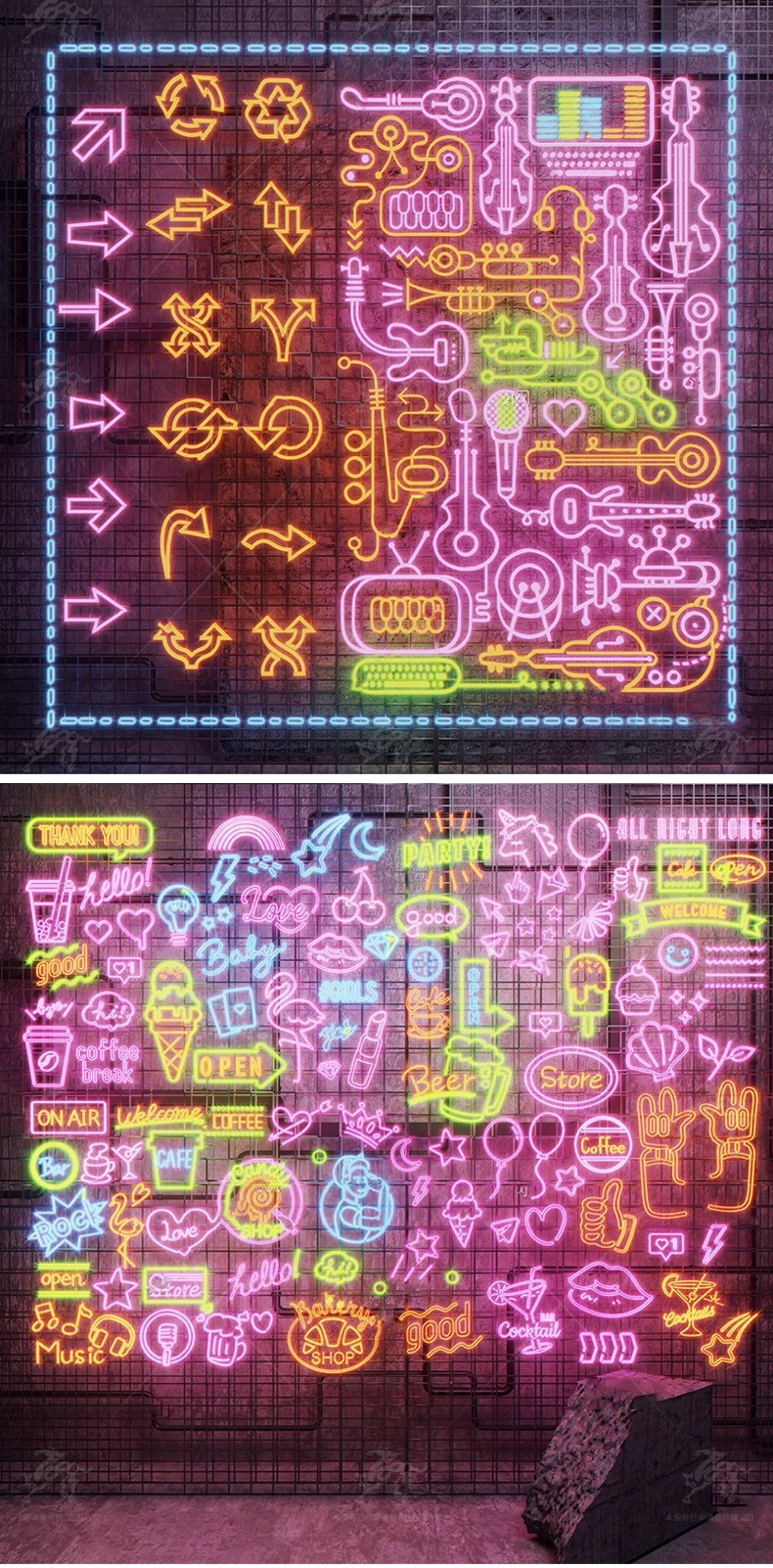 max id04 neon led decorative