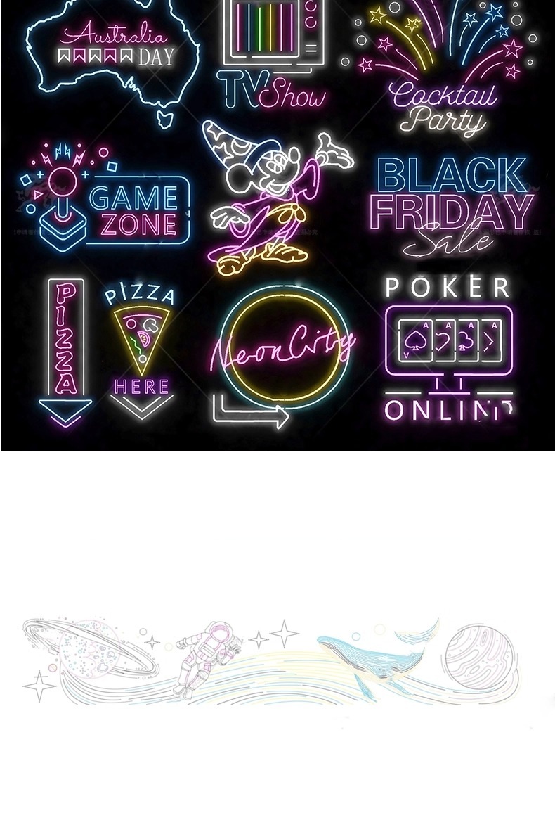 max id04 neon led decorative